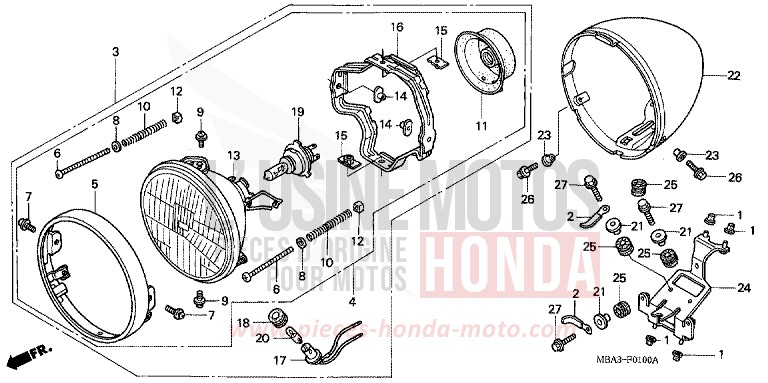 PROJECTEUR de Shadow Aero NOIR (NH1H) de 1997
